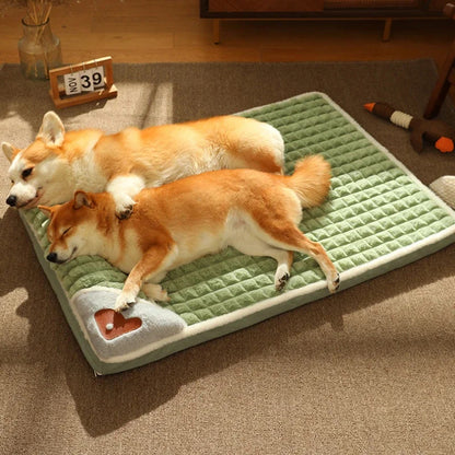 Luxury Calming Dog Bed with Pillow – Soft Foam Cushion for All Dog Sizes