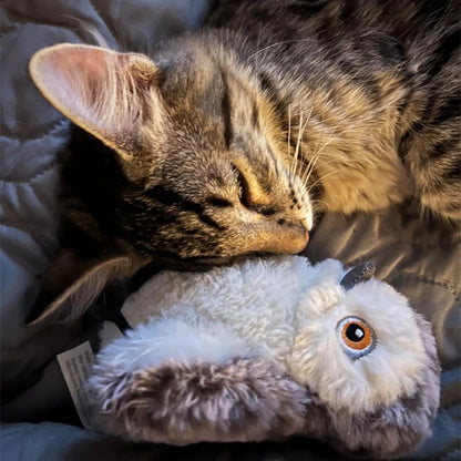 Interactive Flapping Bird Toy for Cats – Realistic Flying Sparrow with Catnip