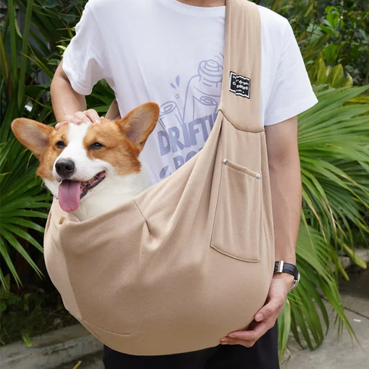 Pet Crossbody Sling Bag – Portable Cat & Puppy Carrier