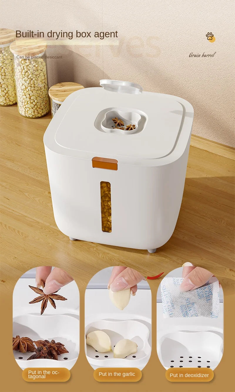 Large Pet Food Storage Barrel – Airtight, Moisture-Proof Container for Cat & Dog Food