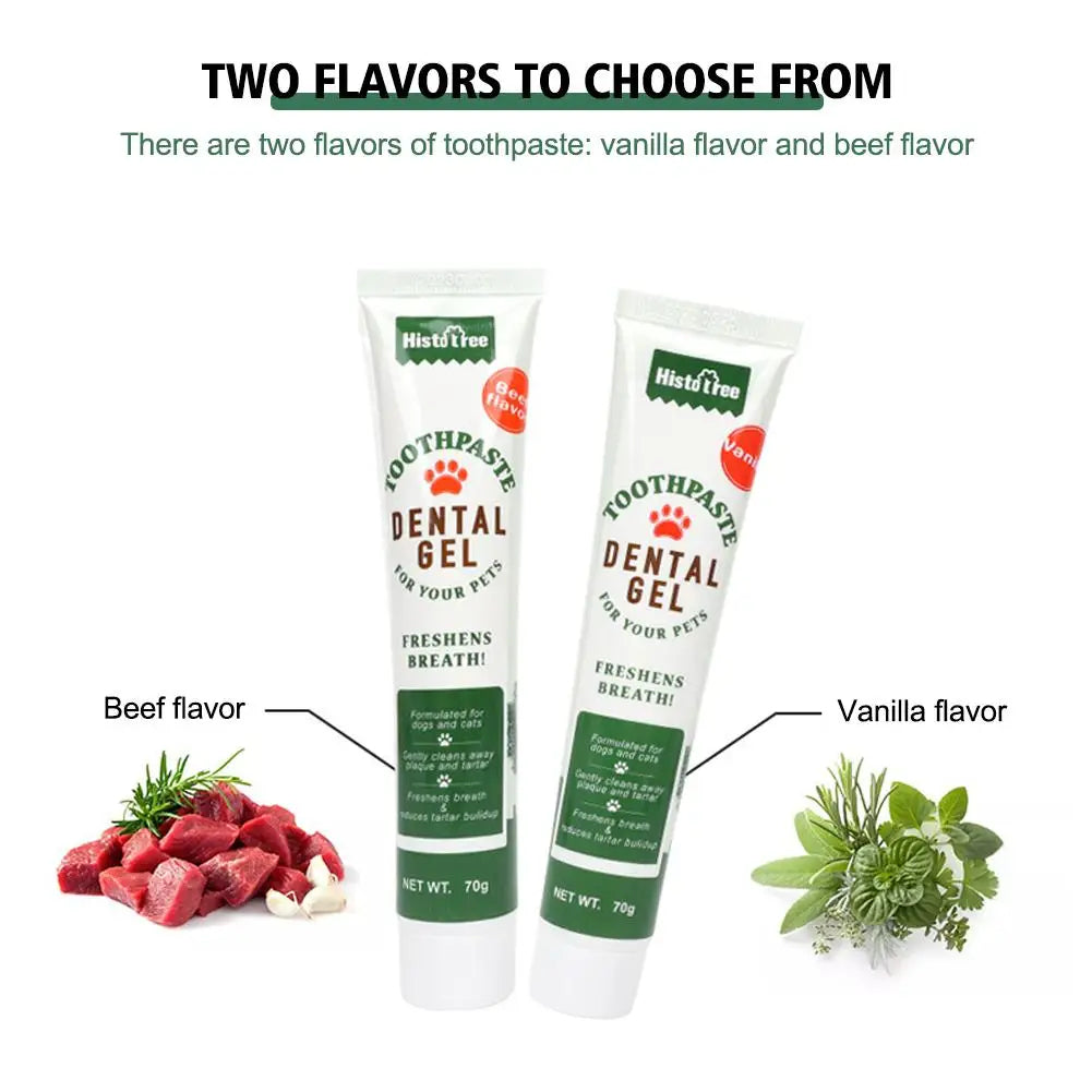Beef-Flavored Pet Toothpaste – Fresh Breath & Oral Health for Dogs