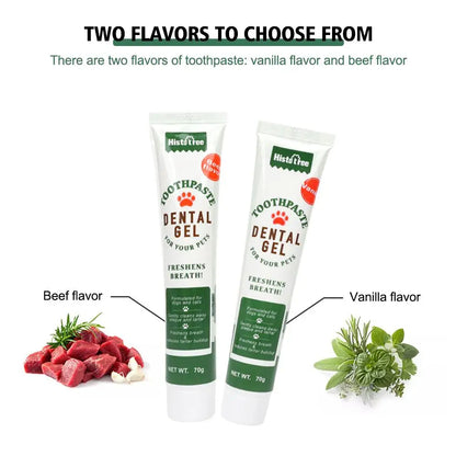 Beef-Flavored Pet Toothpaste – Fresh Breath & Oral Health for Dogs