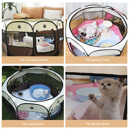 PawHaven™ – Foldable Pet Tent & Playpen