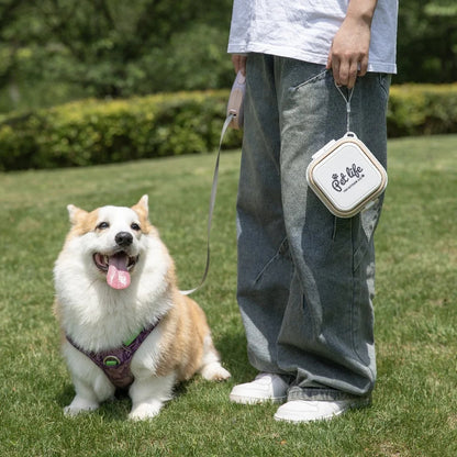 Portable Folding Double Pet Bowl – Durable Travel Feeder for Dogs
