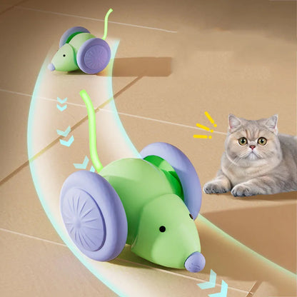 Rechargeable Electric Mouse Car Toy – Interactive Smart Cat Toy