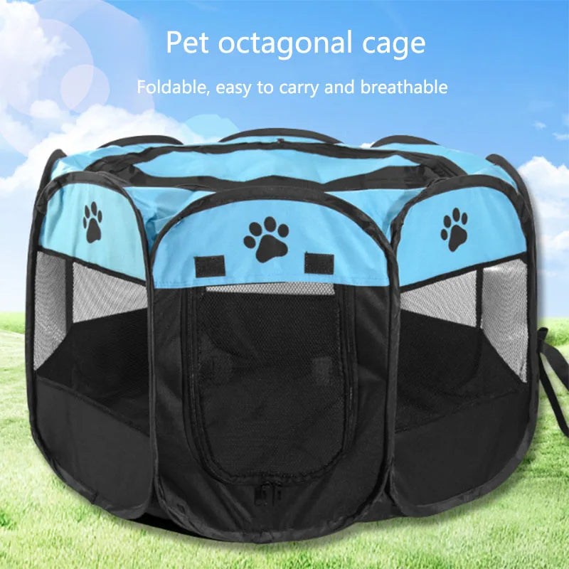 PawHaven™ – Foldable Pet Tent & Playpen