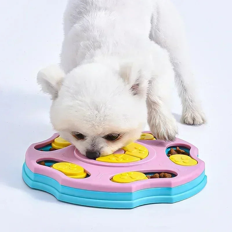 Interactive Dog Puzzle Feeder – Slow Eating & IQ Training Bowl for Dogs and Cats