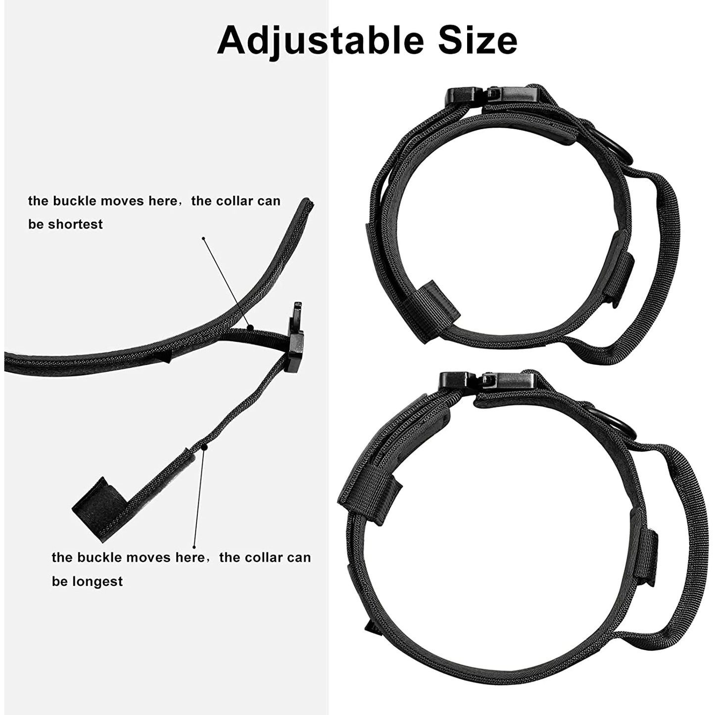 Heavy-Duty Military Tactical Dog Collar & Leash Set | Adjustable & Durable for All Dog Sizes