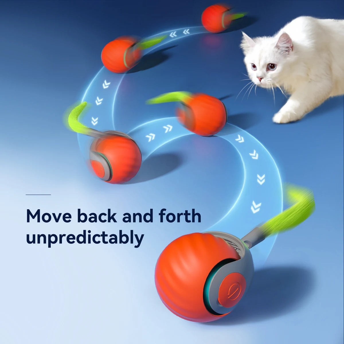 TailSpin™ – Interactive Rolling Ball Toy for Cats & Dogs