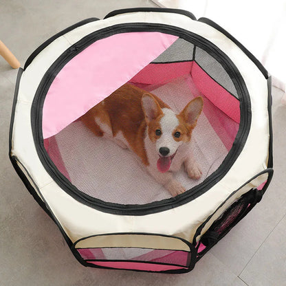PawHaven™ – Foldable Pet Tent & Playpen