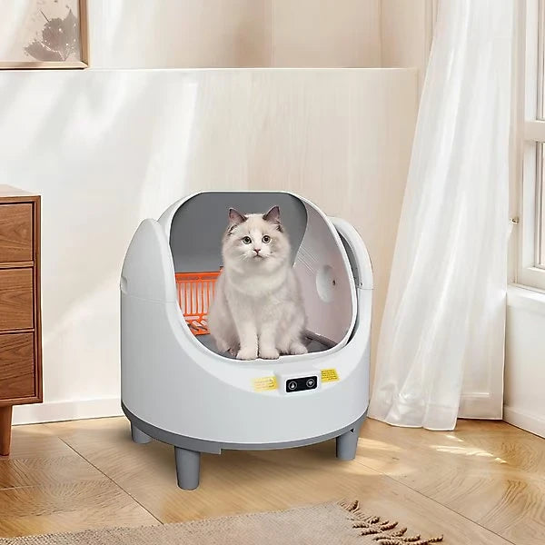 Smart Automatic Self-Cleaning Cat Litter Box with Tuya App & Health Monitor