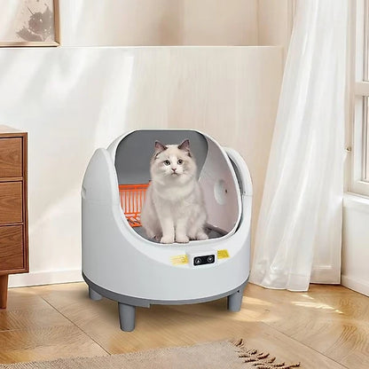Smart Automatic Self-Cleaning Cat Litter Box with Tuya App & Health Monitor
