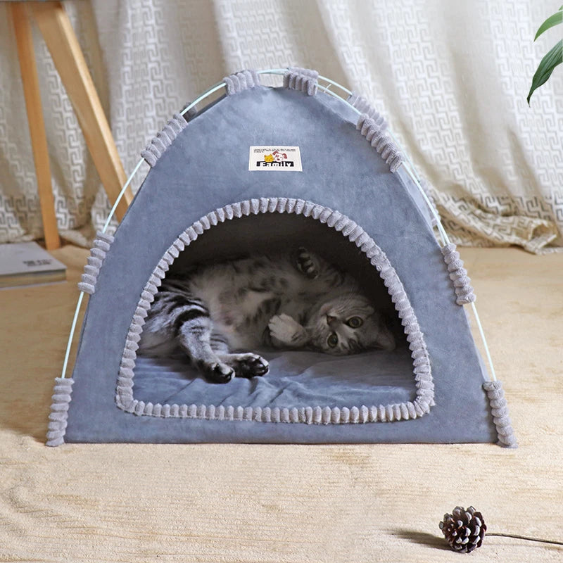 PawHaven™ – Foldable Pet Tent & Cat House