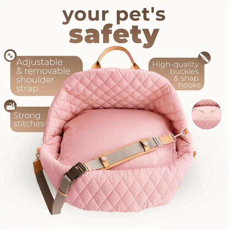 Luxury Waterproof Pet Carrier Bag for Dogs & Cats – Portable Travel Handbag and Car Seat