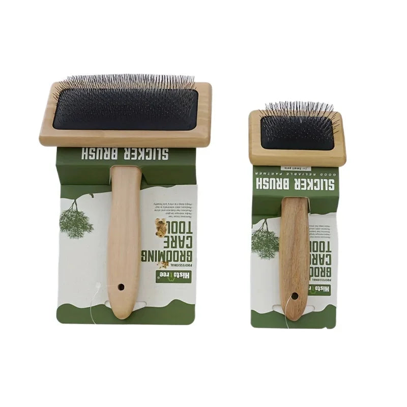 Wooden Pet Comb with Air Cushion – For Dogs & Cats