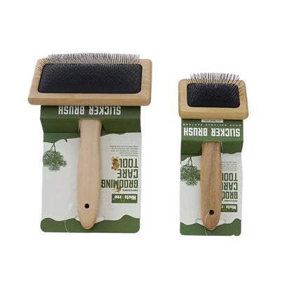 Wooden Pet Comb with Air Cushion – For Dogs & Cats