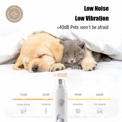 GrindEase™ – USB Rechargeable Electric Pet Nail Grinder