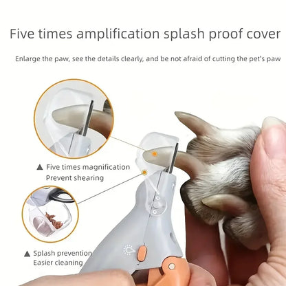 ClipLight™ – LED Pet Nail Clippers with Magnifier
