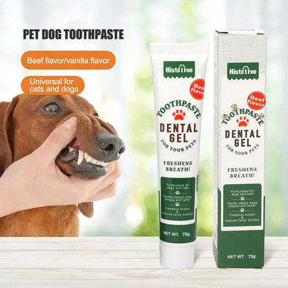 Beef-Flavored Pet Toothpaste – Fresh Breath & Oral Health for Dogs