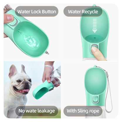 Portable Pet Water Bottle – Leakproof Travel Feeder for Dogs & Cats