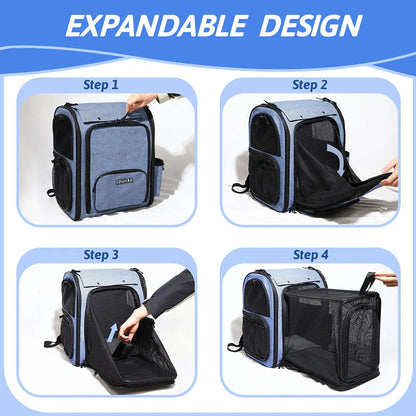 Expandable Foldable Pet Backpack Carrier