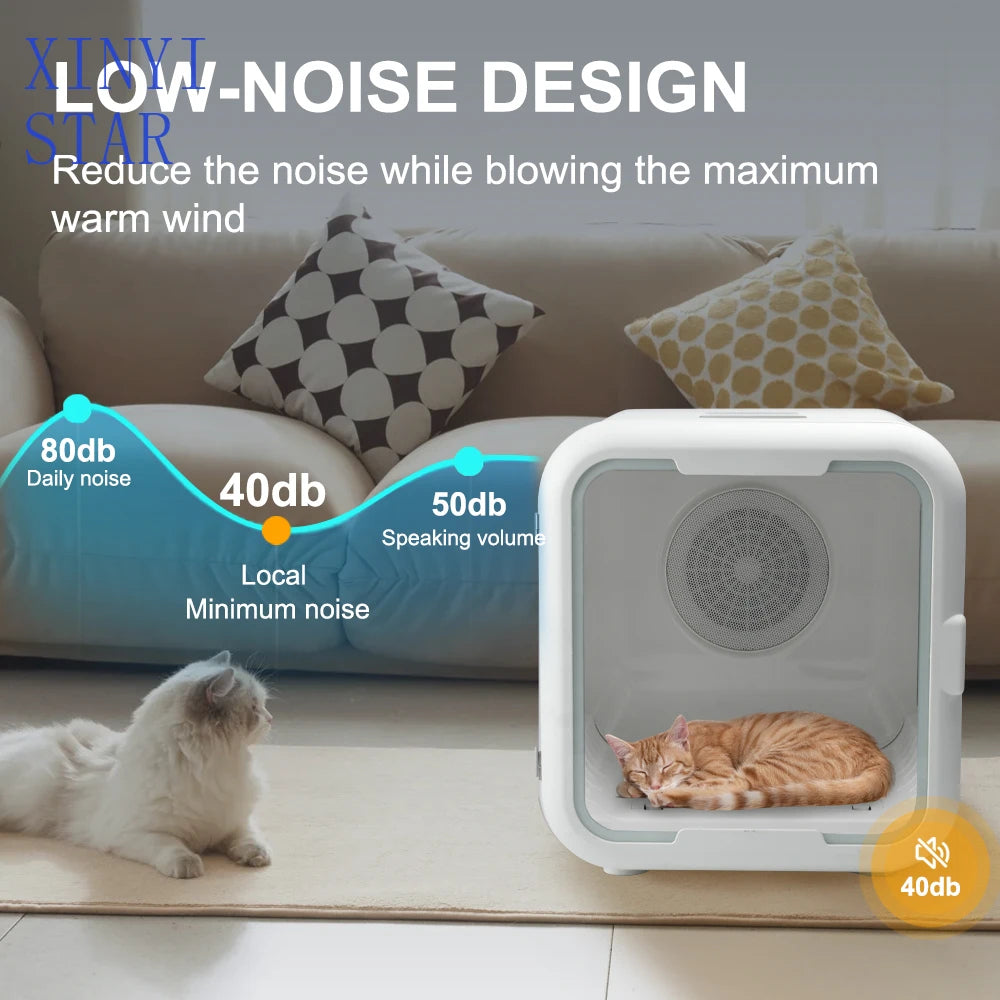 Automatic Pet Hair Dryer Box – Professional Grooming Machine for Cats & Dogs