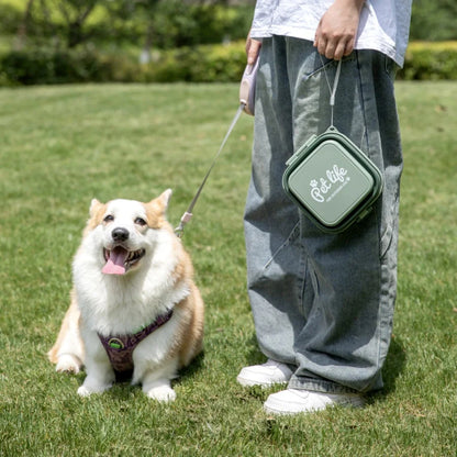 Portable Folding Double Pet Bowl – Durable Travel Feeder for Dogs