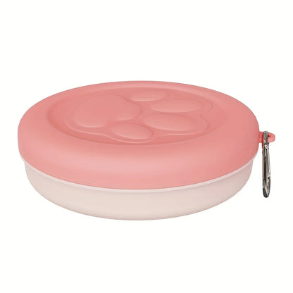 TravelPaw™ – Portable Pet Food & Water Bowl