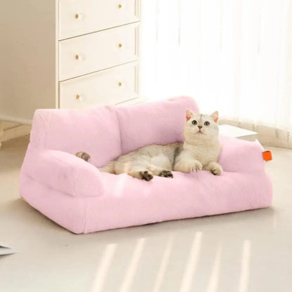 SnugglePaw™ – Plush Pet Sofa Bed