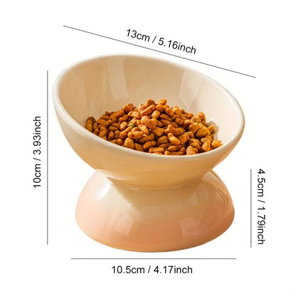 PurrElevate™ – Ceramic Raised Cat Bowl