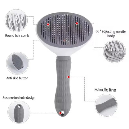 FurEase™ – Pet Hair Remover & Grooming Brush