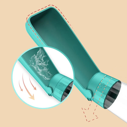 Portable Outdoor Pet Water Bottle for Dogs & Cats – Leak-Proof High Capacity Feeder