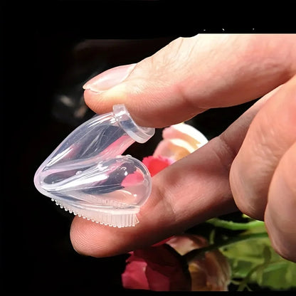 Pet Silicone Finger Toothbrushes – Gentle Dental Care for Dogs & Cats