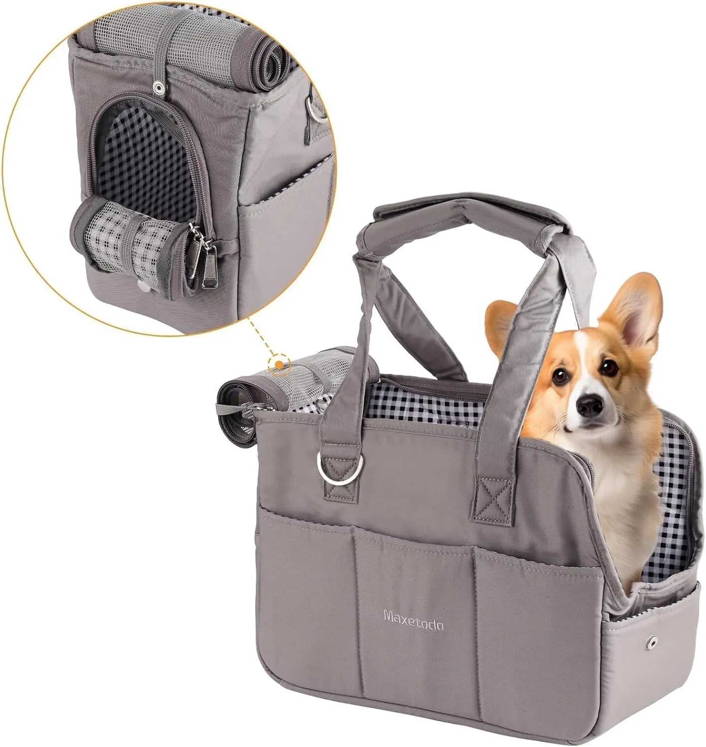 Maxetodo Small Pet Carrier for Cats & Dogs – Portable Travel Bag