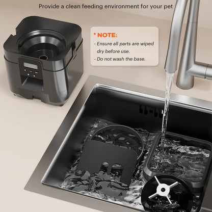 Smart Automatic Pet Feeder – Timed Food Dispenser for Cats & Dogs with Portion Control and Slow Feeding Bowl