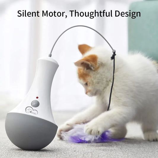 Interactive Feather Toy for Cats – Automatic Indoor Play Teaser