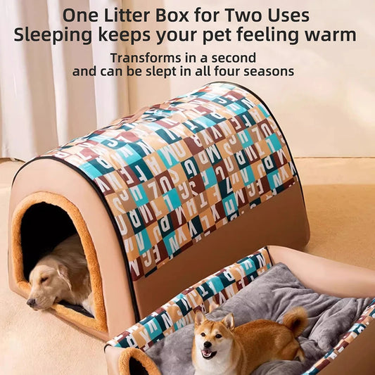 2025 New Warm Dog House – Large Winter Kennel for All Seasons