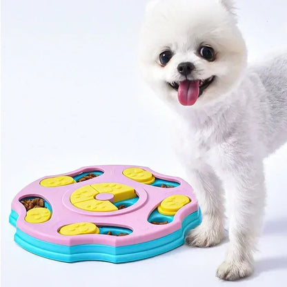 Interactive Dog Puzzle Feeder – Slow Eating & IQ Training Bowl for Dogs and Cats