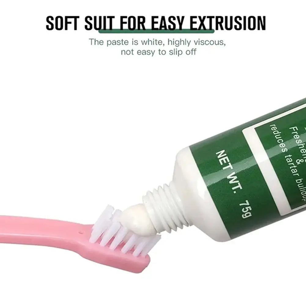 Beef-Flavored Pet Toothpaste – Fresh Breath & Oral Health for Dogs