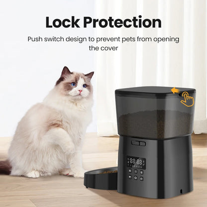 ROJECO SmartFeast™ – Automatic Pet Feeder with Button Control