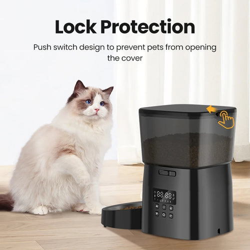 ROJECO SmartFeast™ – Automatic Pet Feeder with Button Control