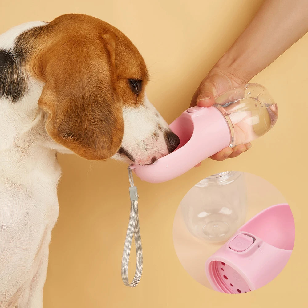Portable Pet Water Bottle – Leakproof Travel Feeder for Dogs & Cats