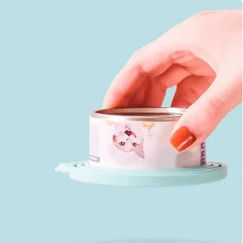 Reusable Silicone Pet Can Lid – BPA-Free Food Cover for Dogs & Cats