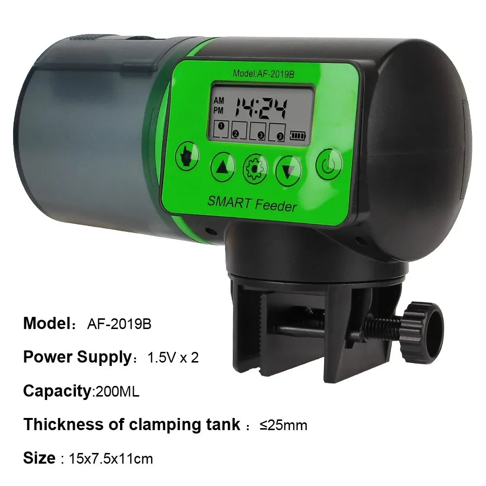 Smart Automatic Fish Feeder – Intelligent Timer Aquarium Feeding Device