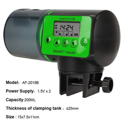 Smart Automatic Fish Feeder – Intelligent Timer Aquarium Feeding Device