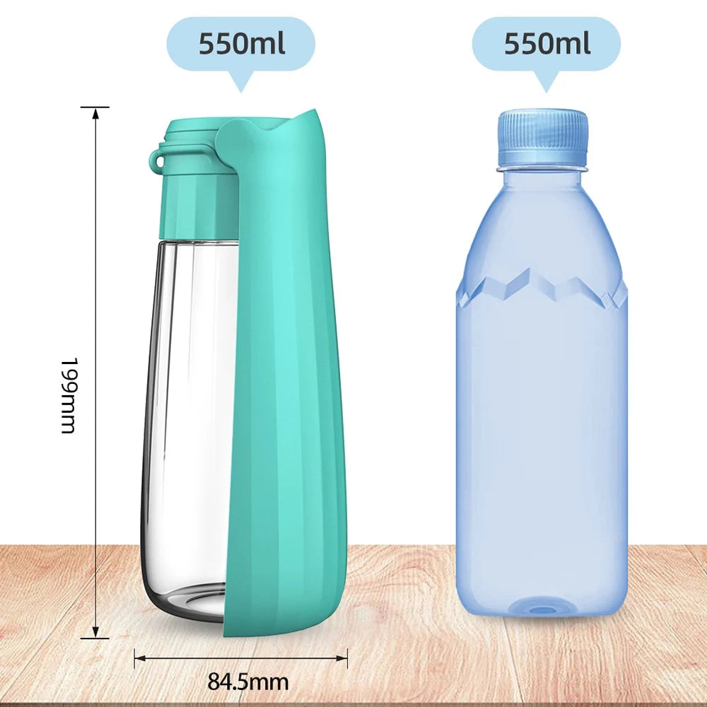 Portable Outdoor Pet Water Bottle for Dogs & Cats – Leak-Proof High Capacity Feeder
