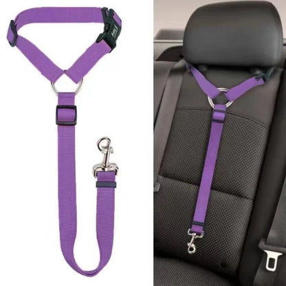 TravelPaw™ – 2-in-1 Pet Car Seat Belt & Leash