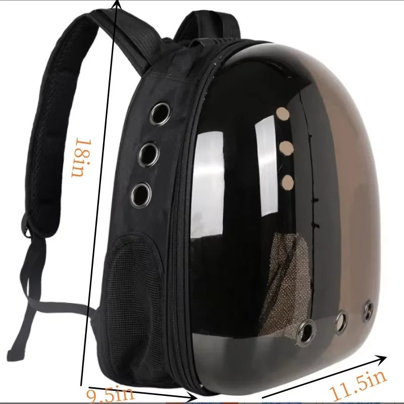 Portable Space Capsule Cat Bag – Breathable Travel Carrier for Pets