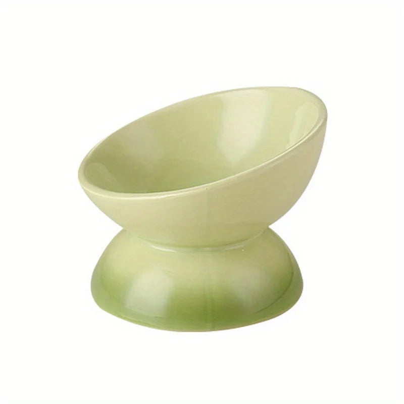 PurrElevate™ – Ceramic Raised Cat Bowl
