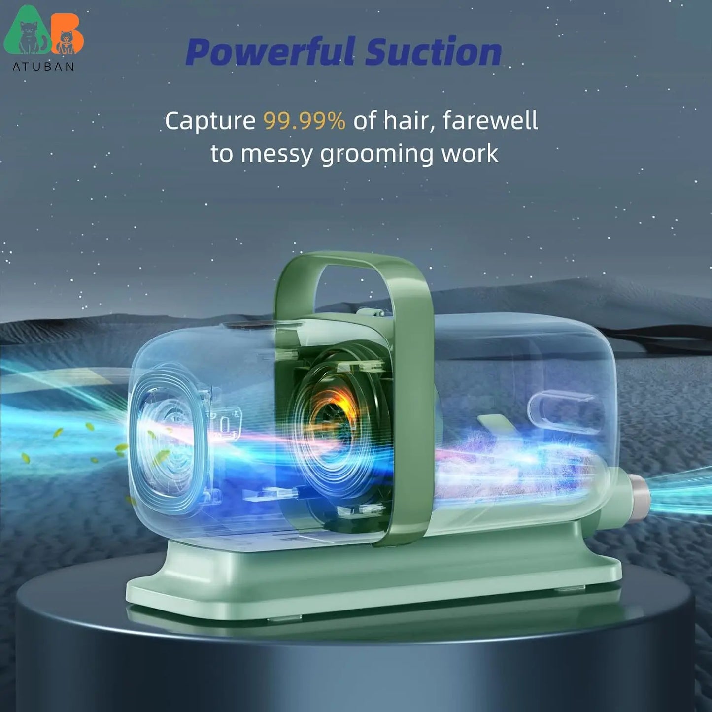 PawGroom Pro™ – 7-in-1 Pet Grooming Vacuum Kit